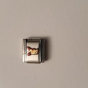 VINTAGE Italian Link Charm Bracelet Charm-Bunny